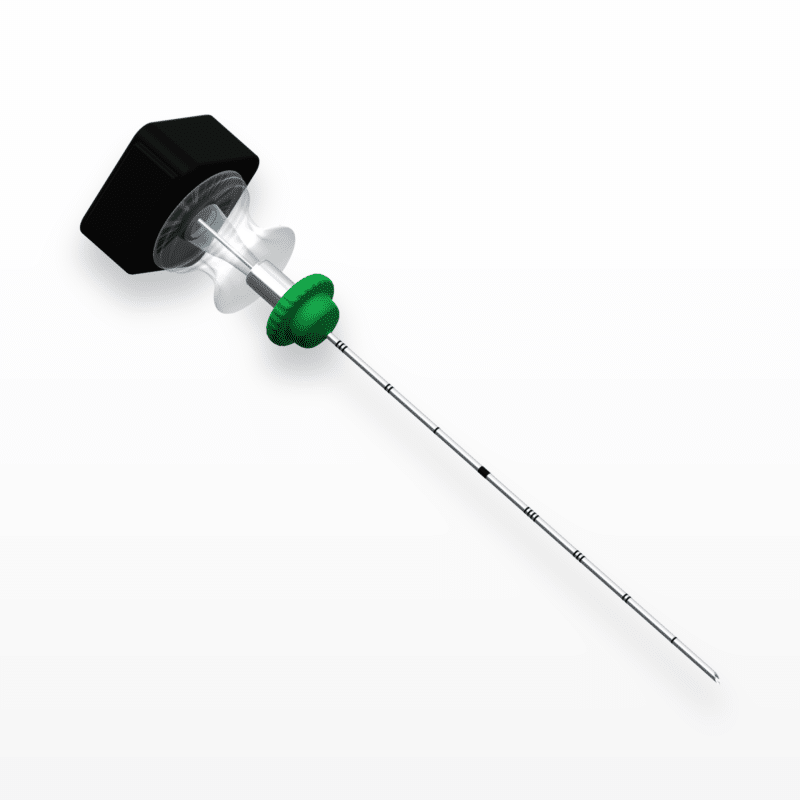 Chiba biopsy needle with stylet cap, clear Luer hub and depth-marked cannula – SPG Medisafe